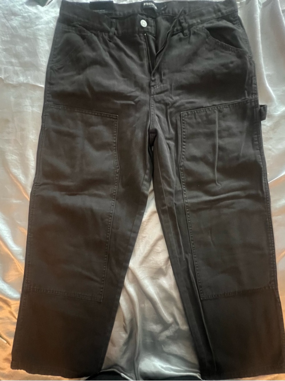 RSQ Black Cargo Work Pants
